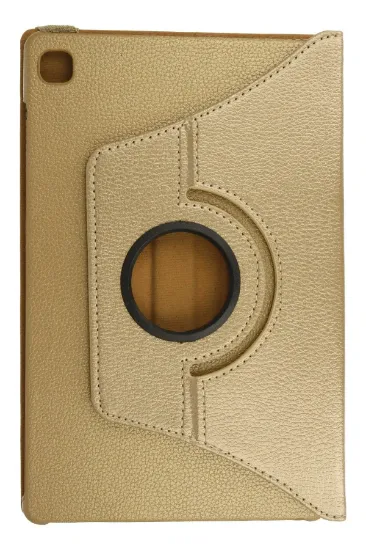 Newface Samsung Galaxy P610 Tab S6 Lite 10.4 Kılıf 360 Tablet Deri Kılıf - Gold resmi