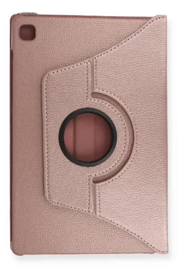 Newface Samsung Galaxy T500 Tab A7 10.4 Kılıf 360 Tablet Deri Kılıf - Rose Gold resmi