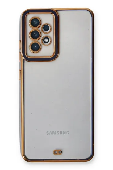 Newface Samsung Galaxy A53 5G Kılıf Liva Lens Silikon - Mavi resmi