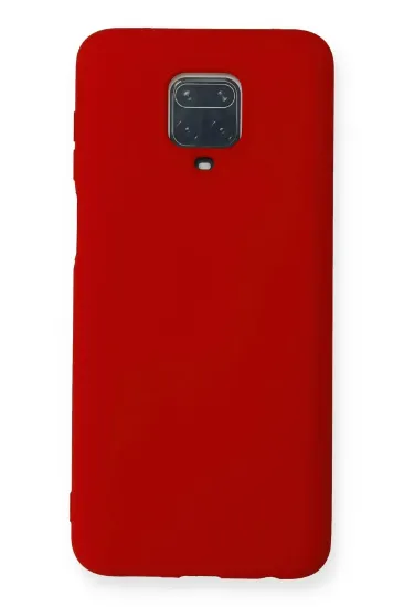 Newface Xiaomi Redmi Note 9 Pro Kılıf Nano içi Kadife Silikon - Kırmızı resmi