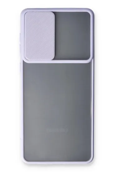 Newface Samsung Galaxy A33 5G Kılıf Palm Buzlu Kamera Sürgülü Silikon - Lila resmi
