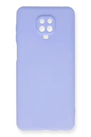 Newface Xiaomi Redmi Note 9 Pro Kılıf Nano içi Kadife Silikon - Lila resmi