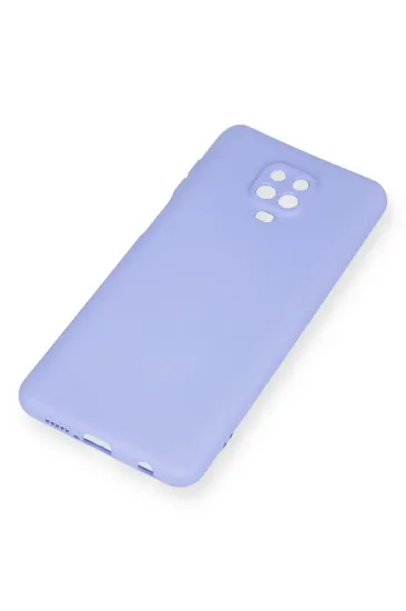 Newface Xiaomi Redmi Note 9 Pro Kılıf Nano içi Kadife Silikon - Lila resmi