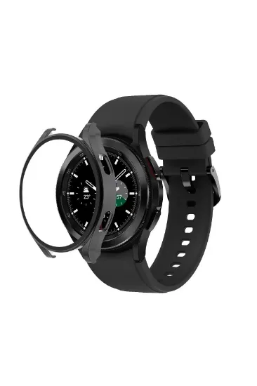 Newface Watch 5 Pro 45mm Wall Camlı Kasa Ekran Koruyucu - Siyah resmi