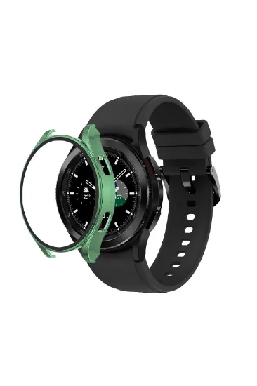 Newface Watch 5 Pro 45mm Wall Camlı Kasa Ekran Koruyucu - Koyu Yeşil resmi