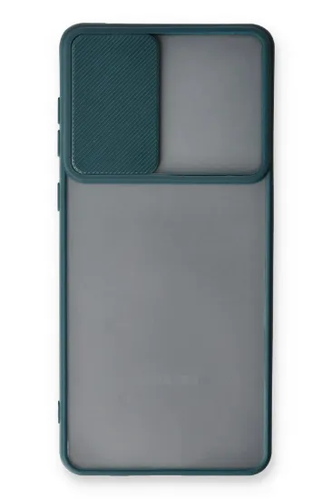 Newface Samsung Galaxy A53 5G Kılıf Palm Buzlu Kamera Sürgülü Silikon - Yeşil resmi