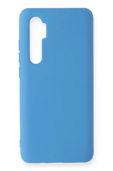 Newface Xiaomi Mi Note 10 Lite Kılıf Nano içi Kadife Silikon - Mavi resmi