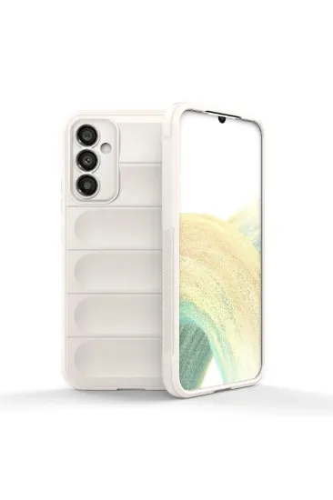 Newface Samsung Galaxy A24 4G Kılıf Optimum Silikon - Krem resmi