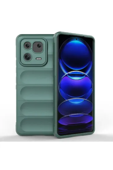Newface Xiaomi Mi 13 Kılıf Optimum Silikon - Koyu Yeşil resmi
