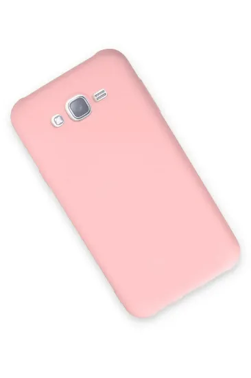 Newface Samsung Galaxy J7 Kılıf Nano içi Kadife Silikon - Pudra resmi