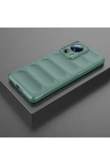 Newface Xiaomi Mi 13 Lite Kılıf Optimum Silikon - Koyu Yeşil resmi