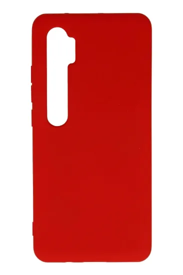 Newface Xiaomi Mi Note 10 Lite Kılıf Nano içi Kadife Silikon - Kırmızı resmi