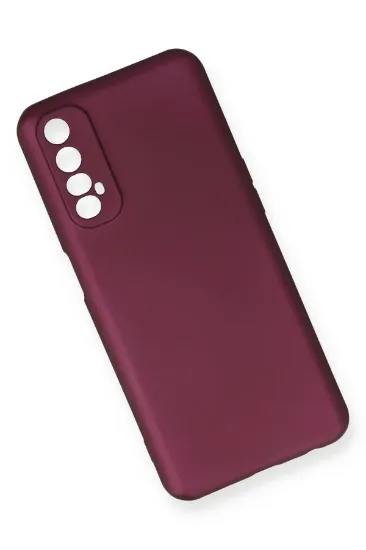 Newface Realme 7 Kılıf First Silikon - Mürdüm resmi