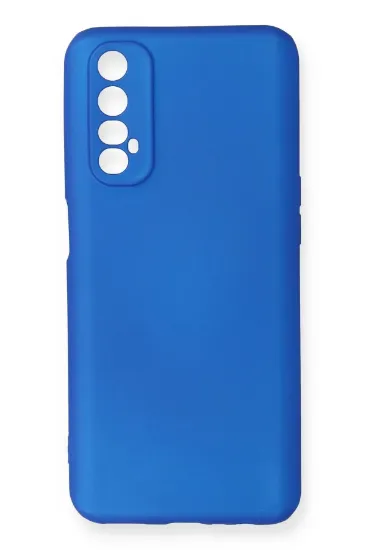 Newface Realme 7 Kılıf First Silikon - Mavi resmi