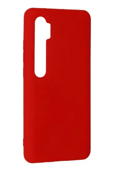 Newface Xiaomi Mi Note 10 Lite Kılıf Nano içi Kadife Silikon - Kırmızı resmi