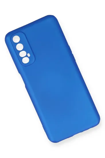 Newface Realme 7 Kılıf First Silikon - Mavi resmi
