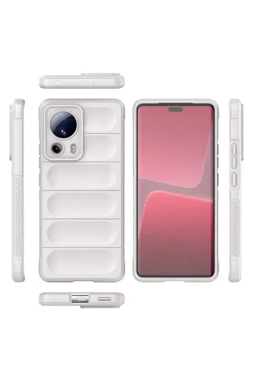 Newface Xiaomi Mi 13 Lite Kılıf Optimum Silikon - Krem resmi
