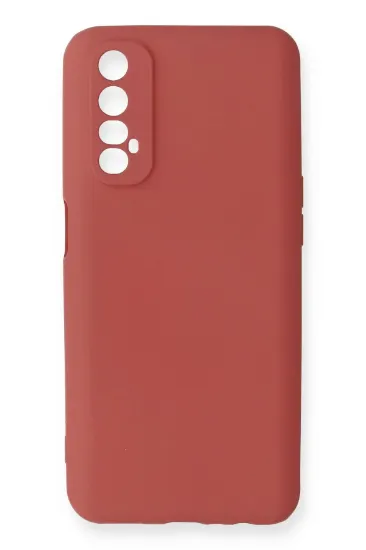 Newface Realme 7 Kılıf First Silikon - Kiremit resmi