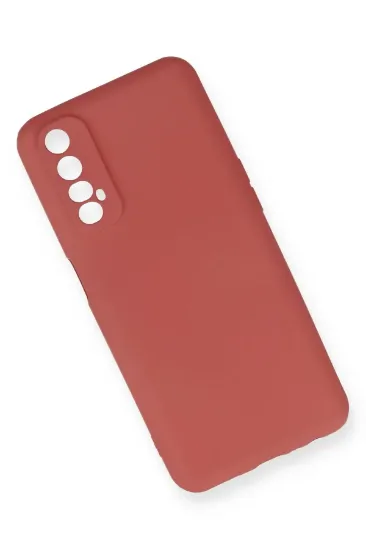 Newface Realme 7 Kılıf First Silikon - Kiremit resmi