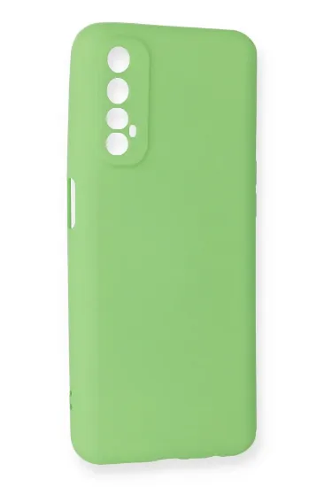 Newface Realme 7 Kılıf First Silikon - Yeşil resmi