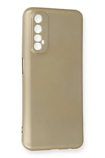 Newface Realme 7 Kılıf First Silikon - Gold resmi