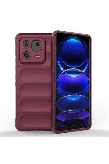 Newface Xiaomi Mi 13 Pro Kılıf Optimum Silikon - Bordo resmi