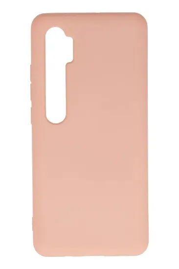 Newface Xiaomi Mi Note 10 Lite Kılıf Nano içi Kadife Silikon - Pudra resmi