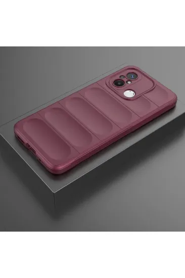 Newface Xiaomi Redmi 12C Kılıf Optimum Silikon - Bordo resmi