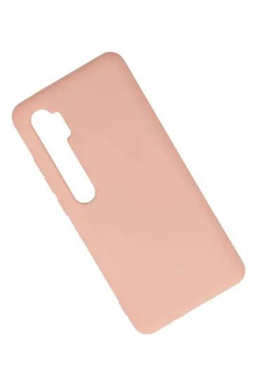 Newface Xiaomi Mi Note 10 Lite Kılıf Nano içi Kadife Silikon - Pudra resmi