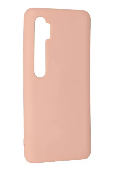 Newface Xiaomi Mi Note 10 Lite Kılıf Nano içi Kadife Silikon - Pudra resmi