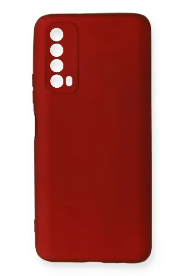 Newface Huawei P Smart 2021 Kılıf First Silikon - Bordo resmi