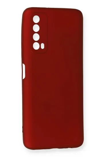 Newface Huawei P Smart 2021 Kılıf First Silikon - Bordo resmi