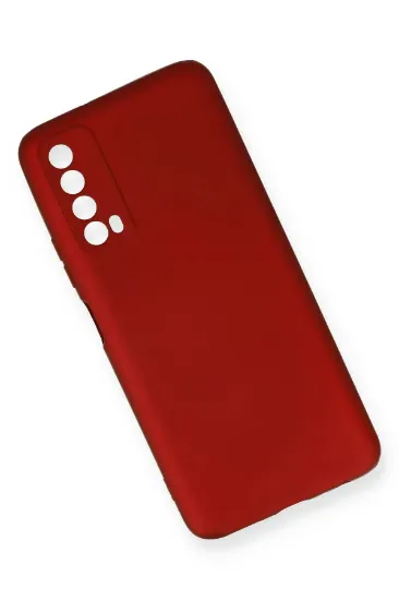 Newface Huawei P Smart 2021 Kılıf First Silikon - Bordo resmi