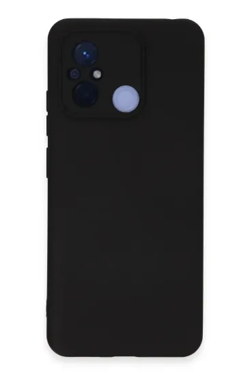 Newface Xiaomi Redmi 12C Kılıf Nano içi Kadife Silikon - Siyah resmi
