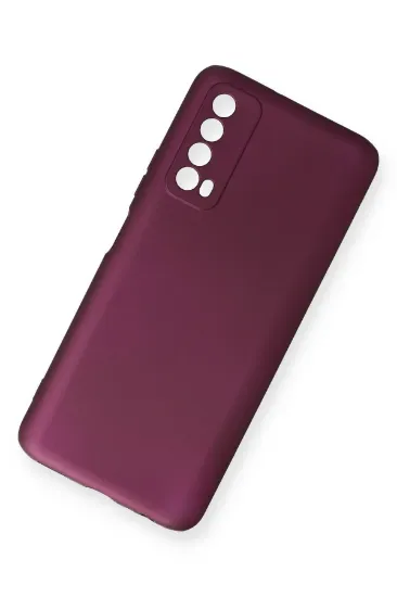 Newface Huawei P Smart 2021 Kılıf First Silikon - Mürdüm resmi