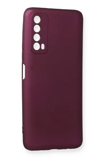 Newface Huawei P Smart 2021 Kılıf First Silikon - Mürdüm resmi