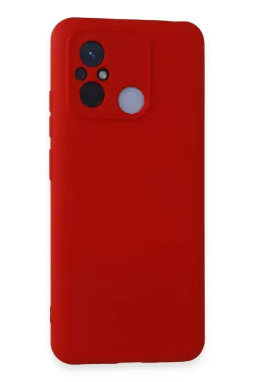 Newface Xiaomi Redmi 12C Kılıf Nano içi Kadife Silikon - Kırmızı resmi