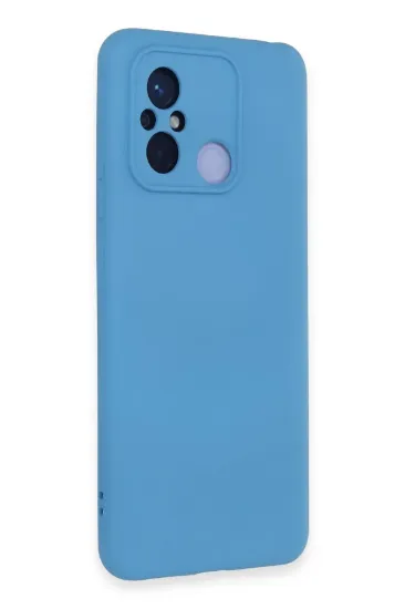 Newface Xiaomi Redmi 12C Kılıf Nano içi Kadife Silikon - Mavi resmi