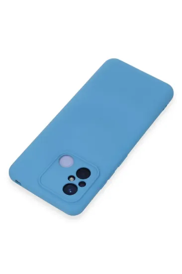 Newface Xiaomi Redmi 12C Kılıf Nano içi Kadife Silikon - Mavi resmi