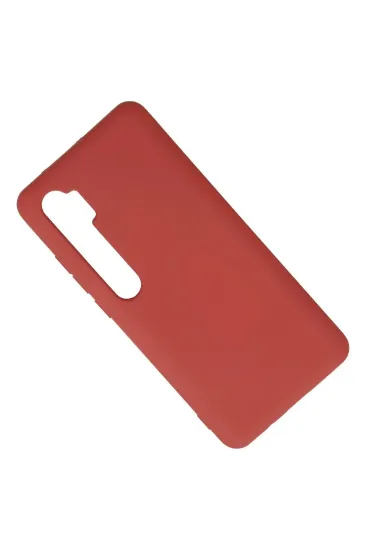 Newface Xiaomi Mi Note 10 Lite Kılıf Nano içi Kadife Silikon - Kiremit resmi