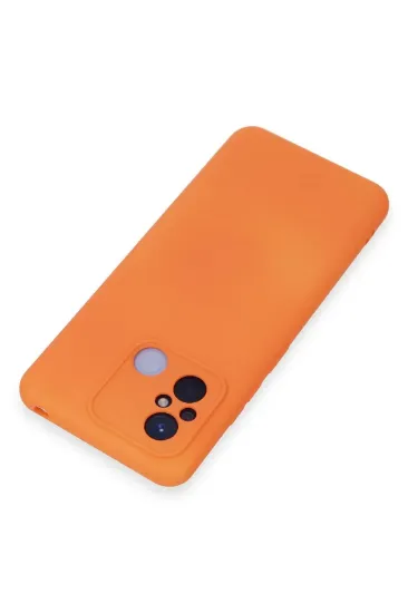 Newface Xiaomi Redmi 12C Kılıf Nano içi Kadife Silikon - Turuncu resmi