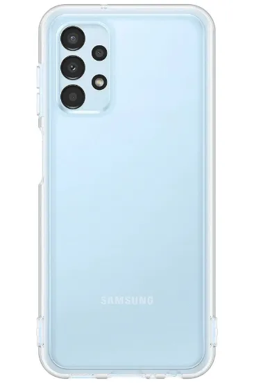 Newface Samsung Galaxy A13 4G Kılıf Lüx Şeffaf Silikon resmi