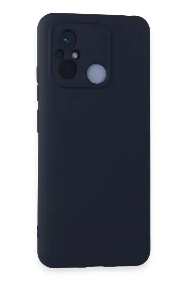 Newface Xiaomi Redmi 12C Kılıf Nano içi Kadife Silikon - Lacivert resmi