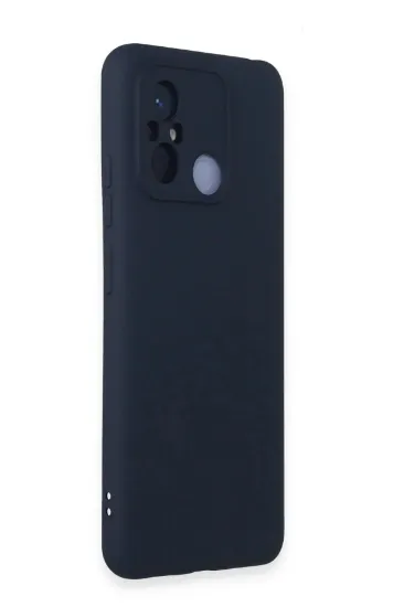 Newface Xiaomi Redmi 12C Kılıf Nano içi Kadife Silikon - Lacivert resmi