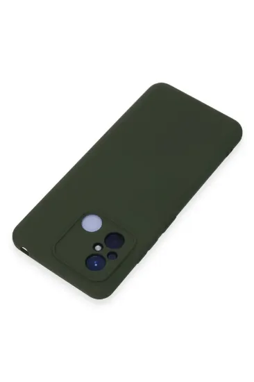 Newface Xiaomi Redmi 12C Kılıf Nano içi Kadife Silikon - Koyu Yeşil resmi