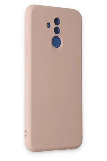 Newface Huawei Mate 20 Lite Kılıf Nano içi Kadife Silikon - Pudra resmi