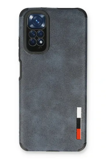 Newface Xiaomi Redmi Note 11 Kılıf Loop Deri Silikon - Lacivert resmi