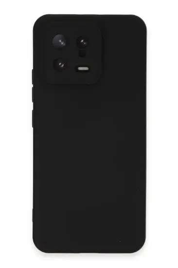 Newface Xiaomi Mi 13 Kılıf Nano içi Kadife Silikon - Siyah resmi