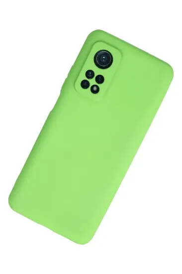 Newface Xiaomi Mi 10T Kılıf First Silikon - Yeşil resmi
