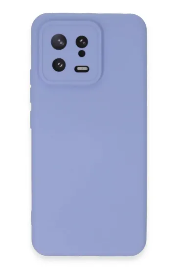 Newface Xiaomi Mi 13 Kılıf Nano içi Kadife Silikon - Lila resmi